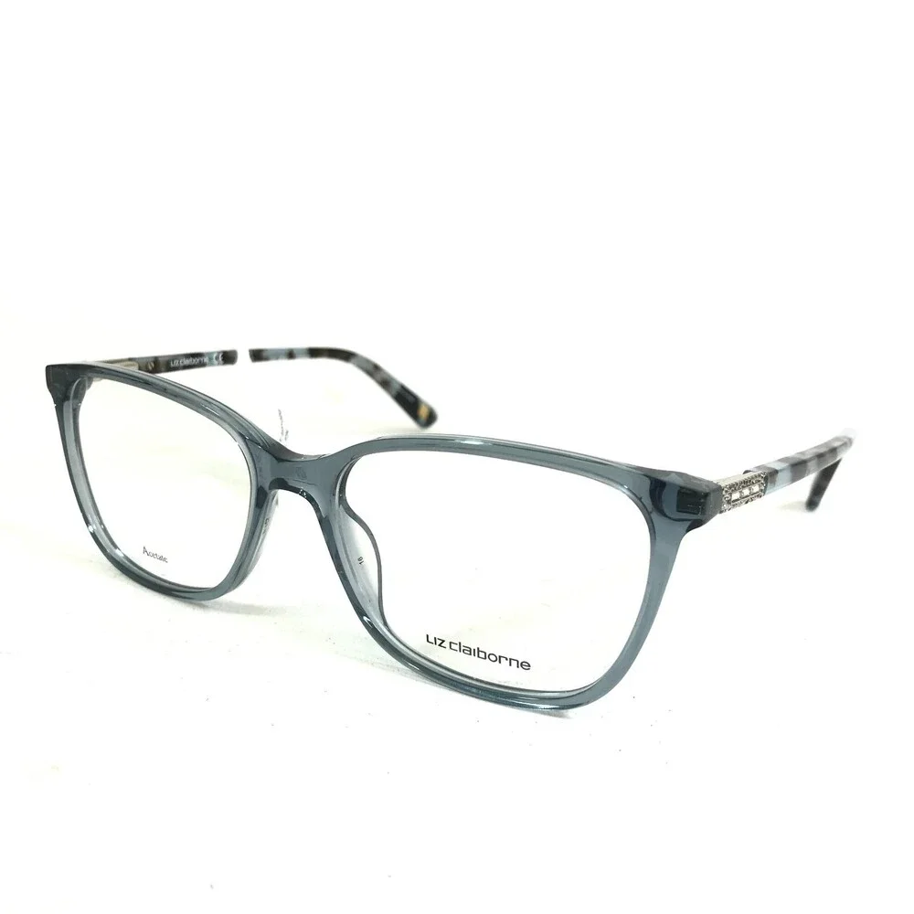 Liz Claiborne Eyeglasses Frames L657 E1N Clear Blue Brown Tortoise 52-16-135